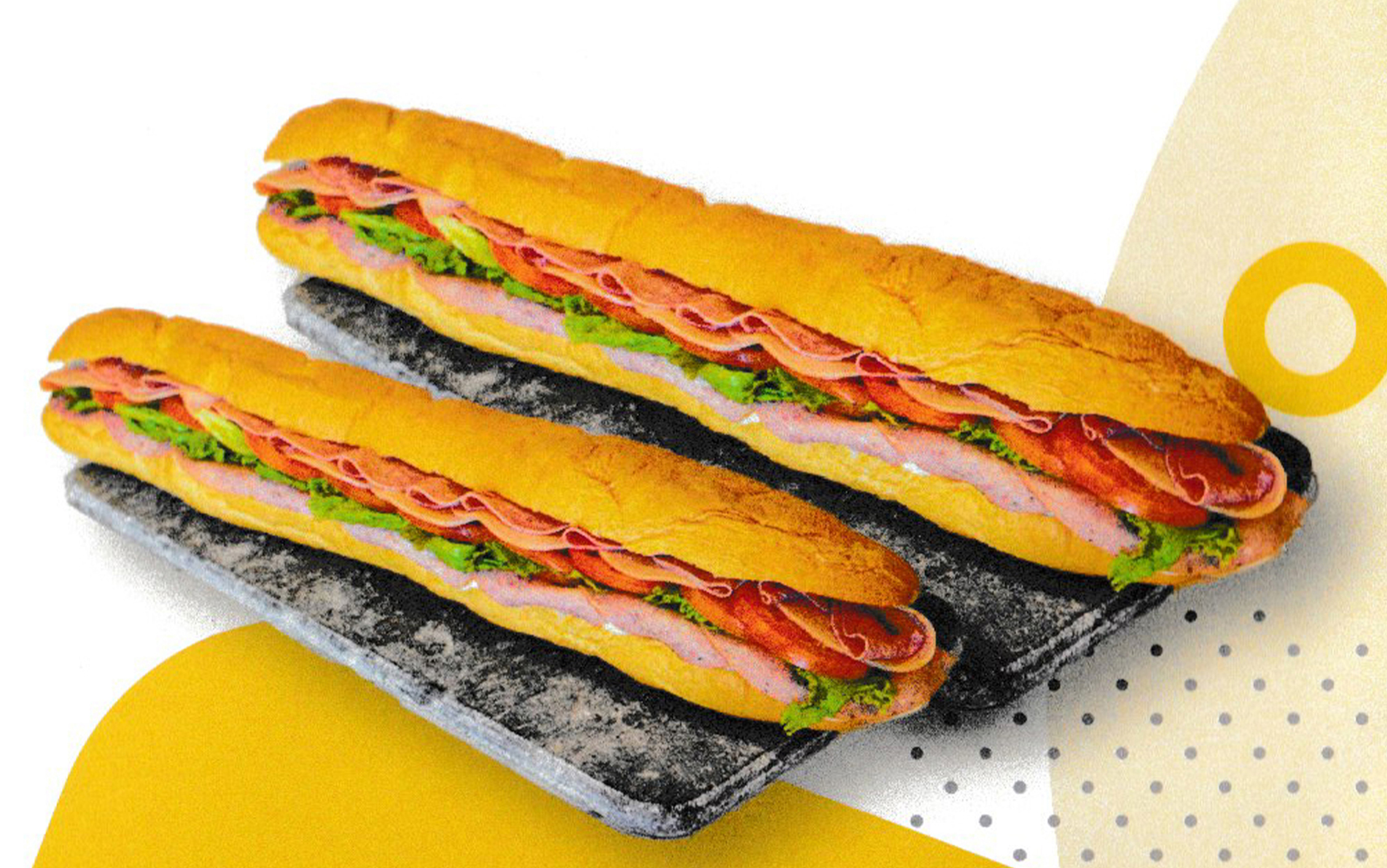 Kalolos hero sandwich catering display